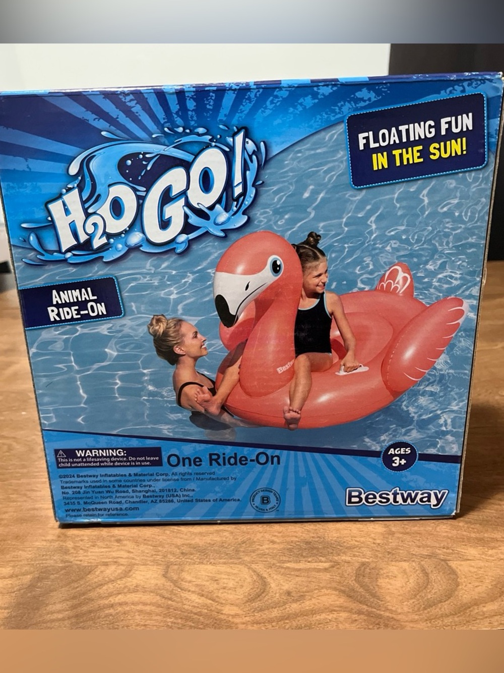 Pink Flamingo Kids Ride-On Float - H2O GO!